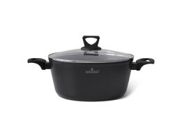 Edenberg Αντικολλητική Κατσαρόλα 28 cm, με Μαρμάρινη Επίστρωση, από Αλουμίνιο, EB-7461N