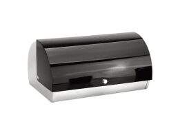 Cheffinger Μεταλλική Ψωμιέρα από Ανοξείδωτο Ατσάλι σε Μαύρο Χρώμα, 38.5x28x18.5 cm, CF-BB38B