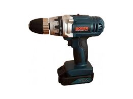 Boxer Ασύρματο Δραπανοκατσάβιδο με 2 Επαναφορτιζόμενες Μπαταρίες 18V και Βαλιτσάκι, BX-136