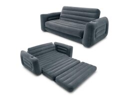 Intex Φουσκωτός Καναπές Κρεβάτι Queen Size με Τεχνολογία Dura-Beam, 203x234x66 cm, 66552NP