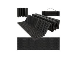 Πτυσσόμενο Υπόστρωμα Ύπνου Μονό για Camping από Αφρό EVA Σε Μαύρο Χρώμα, 180x60x1 cm