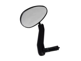 Ρυθμιζόμενος Αριστερός Καθρέπτης Τιμονιού Ποδηλάτου, σε Μαύρο Χρώμα, 19x7cm