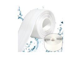 Αυτοκόλλητη Ταινία Στεγανοποίησης, Για Το Μπάνιο Και Κουζίνα, από PVC, σε Λευκό Χρώμα, 3m