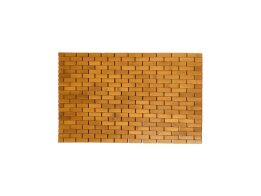 Ξύλινο Αντιολισθητικό Πατάκι Μπάνιου από Bamboo, 80x50x1 cm
