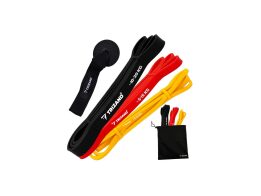 Σετ Λάστιχα Γυμναστικής με 3 Ζώνες Προπόνησης με Αντιστάσεις από 2-30kg και Αξεσουάρ