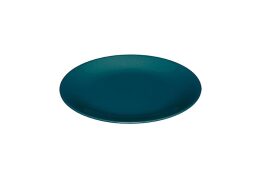 Στρογγυλό Επίπεδο Κεραμικό Πιάτο Φρούτου σε Πετρόλ χρώμα, Διαμέτρου 20 cm