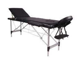Επαγγελματικό Πτυσσόμενο Κρεβάτι Μασάζ Κλίνη Φυσικοθεραπείας Ρυθμιζόμενου Ύψους, 180x60x50-72 cm