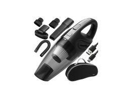 Επαναφορτιζόμενη Ηλεκτρική Σκούπα Αυτοκινήτου 12V με USB-C και 2 Ακροφύσια, 35x11x10 cm