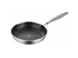 Edenberg Τηγάνι από Ανοξείδωτο Ατσάλι με Αντικολλητική Επίστρωση, 16x4.2 cm, EB-7616