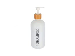 Γυάλινος Διανεμητής Σαπουνιού Dispenser Δοχείο για Σαμπουάν και Κρεμοσάπουνο 500ml, 7.5x21.5 cm