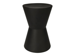 Μεταλλικό Βοηθητικό Τραπεζάκι Σαλονιού, Κομοδίνο, σε Μαύρο Χρώμα, 29x29x45 cm, Side Table