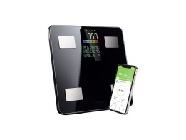 Ruhhy Ηλεκτρονική Ζυγαριά Μπάνιου Smart, με Ανάλυση Σώματος, Bluetooth και LCD οθόνη, 226kg, 30x30x3 cm