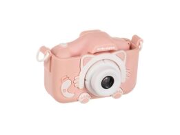 Παιδική Φωτογραφική Μηχανή και Κάμερα με Full HD, 32GB Κάρτα και Selfie, σε ροζ Χρώμα, 10.5x5x6 cm