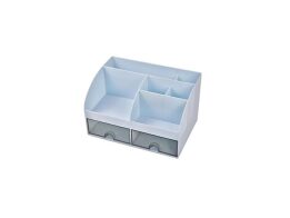 Οργανωτής Γραφείου με Έξι Θήκες και Δύο Διάφανα Συρτάρια Μπλε