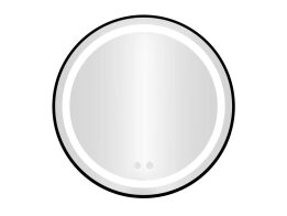 Επιτοίχιος Στρογγυλός Φωτιζόμενος LED Kαθρέφτης Mπάνιου Αφής 80 cm με Αντιθαμβωτική Λειτουργία