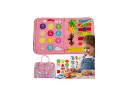 Εκπαιδευτικό Αισθητηριακό Βιβλίο Χειροτεχνίας Montessori  7-σε-1 για Παιδιά 3+ Ετών, 48x28 cm