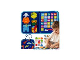 Εκπαιδευτικό Αισθητηριακό Βιβλίο Χειροτεχνίας Montessori με θέμα Δεινόσαυρους, 45x28 cm