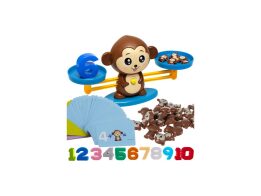Παιδικό Εκπαιδευτικό Παιχνίδι Ζυγαριά Μαϊμουδάκι για Μάθηση Μέτρησης και Αριθμών
