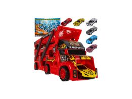 Σετ Παιδικό Φορτηγό Εκτοξευτήρας με 6 Αυτοκίνητα, 30x7x11.5 cm