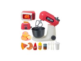 Παιδικό Κουζινικό Σετ 26 Τεμαχίων με Μίξερ, Φούρνο Μικροκυμάτων και Τοστιέρα