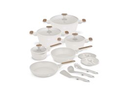 Berlinger Haus Σετ Μαγειρικά Σκεύη 15 Τεμ από Αλουμίνιο, Sahara Nordic Collection BH-8325