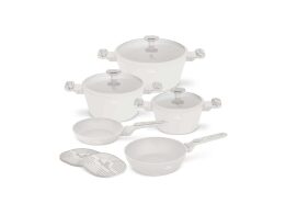 Berlinger Haus BH-8400 Σετ Αντικολλητικά Μαγειρικά Σκεύη 10 τμχ. Sahara Marble Collection