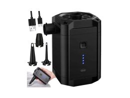 Επαναφορτιζόμενη Ασύρματη Ηλεκτρική Αντλία, Τρόμπα Αέρος με USB με 3 Ανταλλακτικά Ακροφύσια