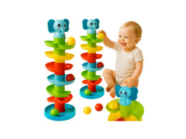 Παιδικός Πύργος με Μπάλες και Ήχο, πολύχρωμος, για παιδιά 18+ μηνών, 16.5x16.5x48 cm
