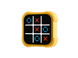 Ηλεκτρονικό Παιχνίδι Tic Tac Toe, με 4 παιχνίδια, 9x9x2.8 cm