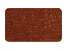 Αντιολισθητικό Πατάκι Μπάνιου Απορροφητικό σε Καφέ Χρώμα, 50x80 cm