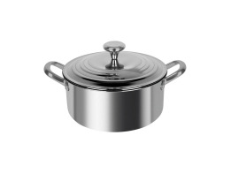 Cheffinger Κατσαρόλα από Ανοξείδωτο Ατσάλι 6L, Αντικολλητική, με Καπάκι, 28 cm, CF-3PLYNC28