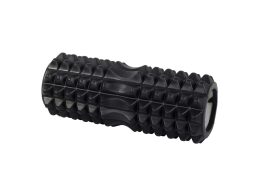 Aria Trade Συμπαγής Κύλινδρος Γυμναστικής Foam Roller για  Crossfit και Yoga 32cm, σε Μαύρο Χρώμα