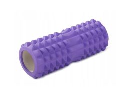 Aria Trade Συμπαγής Κύλινδρος Γυμναστικής Foam Roller για  Crossfit και Yoga 32cm, σε Μωβ Χρώμα