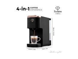 Fashion TV by Berlinger Haus Καφετιέρα Espresso 4 σε 1 20 Bar 1545W, Black Rose FTV-0157