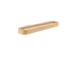 Aria TradeΞύλινη Κρεμάστρα Πετσέτας από  Bamboo με Αυτοκόλλητη Στήριξη, 7.4x39.5x3 cm