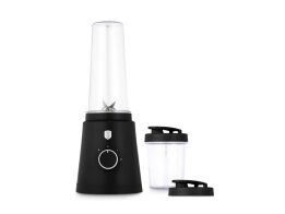 Berlinger Haus Μπλέντερ Smoothie Maker 320W με 2 Δοχεία, Matte Black Collection BH-9880