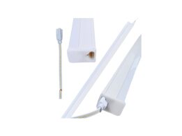 Aria Trade Γραμμικό Φωτιστικό Led Τύπου Τ5-Τ8 Μήκους 120cm σε Ψυχρό Λευκό IP20