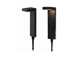 Σετ Ηλιακά Φωτιστικά LED Κήπου 2 Τεμαχίων 55cm με Αισθητήρα Φωτός