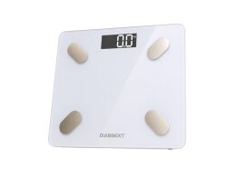 Aria Trade Ηλεκτρονική Ζυγαριά Μπάνιου LCD Slim Fit έως 180kg σε Λευκό Χρώμα