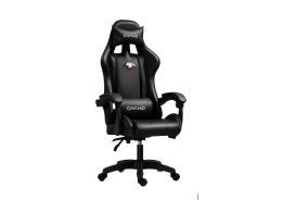 Καρέκλα Gaming με Ρυθμιζόμενη Ανάκλιση και Οσφυϊκό Μαξιλάρι, Gaming chair, 38x125-133cm