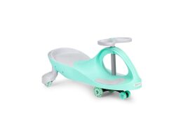 Ecotoys Swing Car Παιδικό Τρίκυκλο Αυτοκινητάκι Με Τιμόνι Και Τροχούς LED Πράσινο, YM-SW-1 GREEN