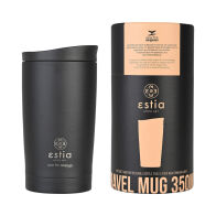 Estia Θερμός Travel Mug Save The Aegean 350ml  01-20361 Midnight Black