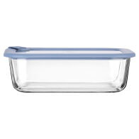 Estia Φαγητοδοχειο Colorseal Γυαλινο 1520ml 23.5x17.8x7.6cm Με Καπακι Σιλικονησ Μπλε  01-26547