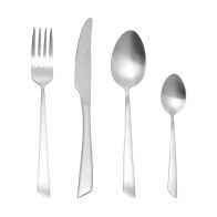 Estia Σετ Μαχαιροπιρουνα Edge Silver Ανοξειδωτο Ατσαλι 18/0 Mat 24 Τεμ.  01-29111