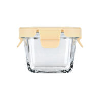 Estia Φαγητοδοχειο Click&seal Γυαλινο 160ml 9.2x9.2x6.3cm Με Καπακι Πλαστικο Ivory  01-29814