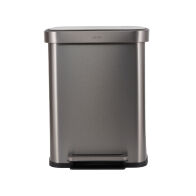 Estia Καδοσ Απορριματων Flatop Soft Close 50lt Ματ Ινοξ  01-31954