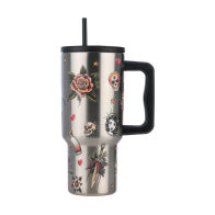 Estia Θερμοσ Straw Tumbler Xl Save The Aegean 900ml Old School  01-32050