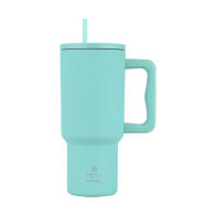 Estia Θερμοσ Straw Tumbler Xl Save The Aegean 900ml Bermuda Green  01-32135