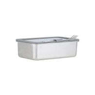 Estia Φαγητοδοχειο Click&seal Γυαλινο 1050ml 21.6x16.5x7.4cm Με Καπακι Πλαστικο Ivory  01-33026