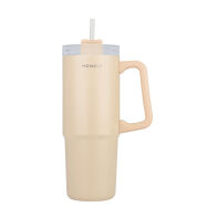 Homely Θερμοσ Straw Tumbler 900ml Sandstone  01-34504